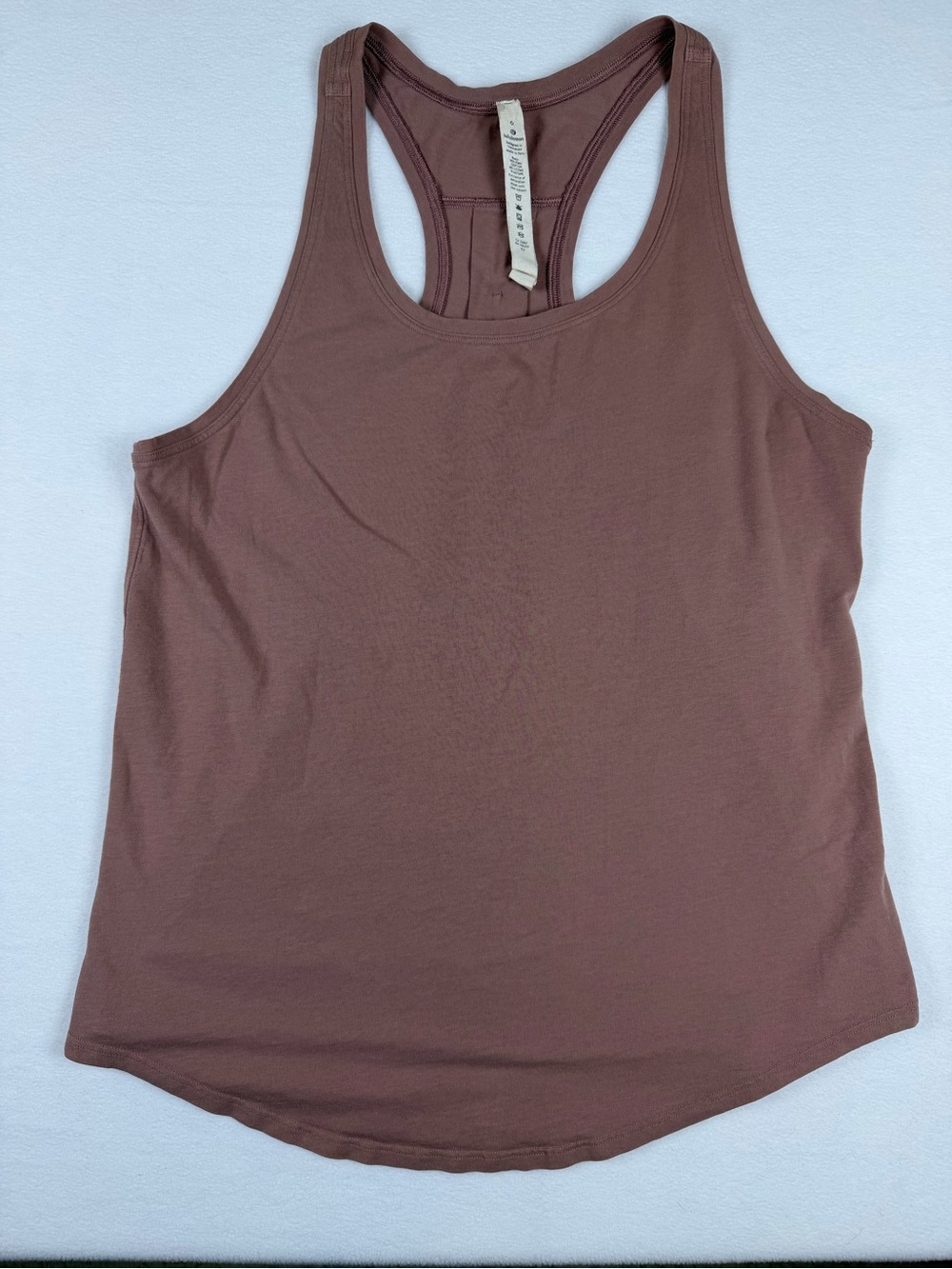 LULULEMON Mauve Racerback Tank Top Pima Cotton Blend Size 6 Athletic - Picture 2 of 6